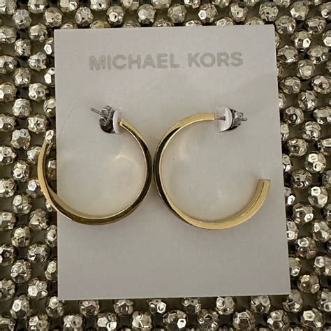 michael kors bracelet and earrings set|Michael Kors hoop earrings sale.